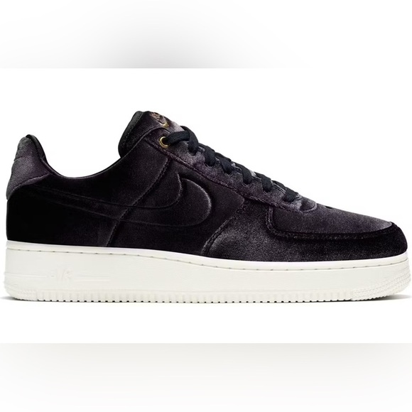 Nike Other - Nike Air Force 1 Low '07 Premium 'Black Velour' | Size 4.5